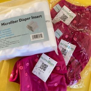 Bundle of one diaper inserts and covers